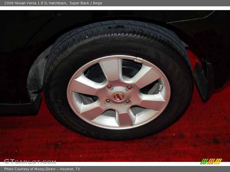 Super Black / Beige 2009 Nissan Versa 1.8 SL Hatchback