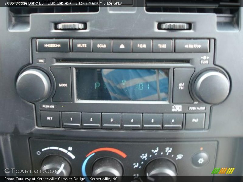 Black / Medium Slate Gray 2005 Dodge Dakota ST Club Cab 4x4