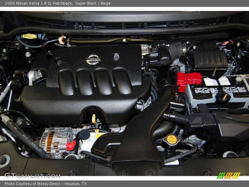 Super Black / Beige 2009 Nissan Versa 1.8 SL Hatchback