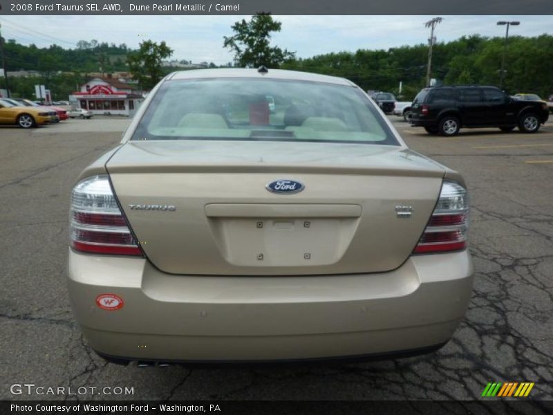 Dune Pearl Metallic / Camel 2008 Ford Taurus SEL AWD
