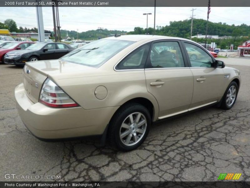 Dune Pearl Metallic / Camel 2008 Ford Taurus SEL AWD