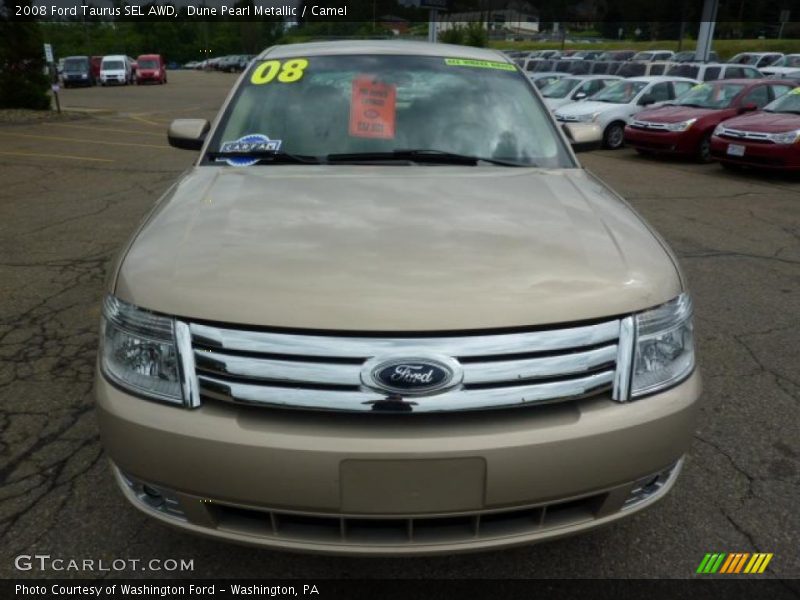 Dune Pearl Metallic / Camel 2008 Ford Taurus SEL AWD