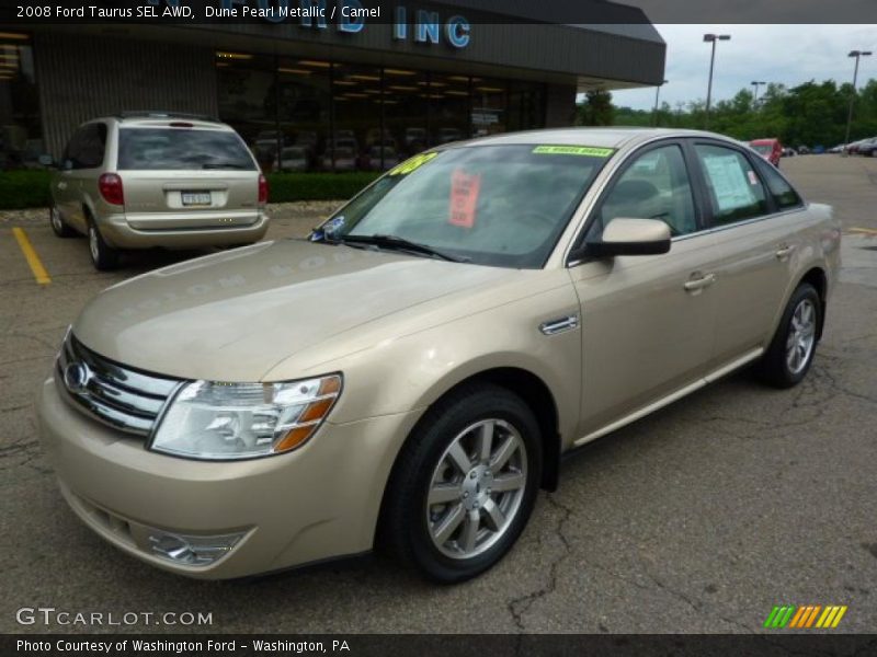 Dune Pearl Metallic / Camel 2008 Ford Taurus SEL AWD