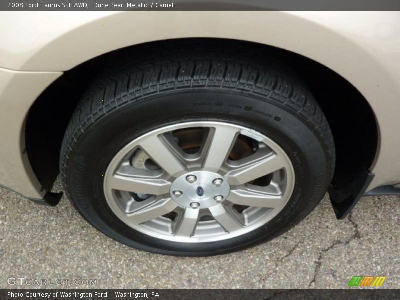 Dune Pearl Metallic / Camel 2008 Ford Taurus SEL AWD