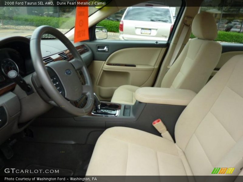 Dune Pearl Metallic / Camel 2008 Ford Taurus SEL AWD
