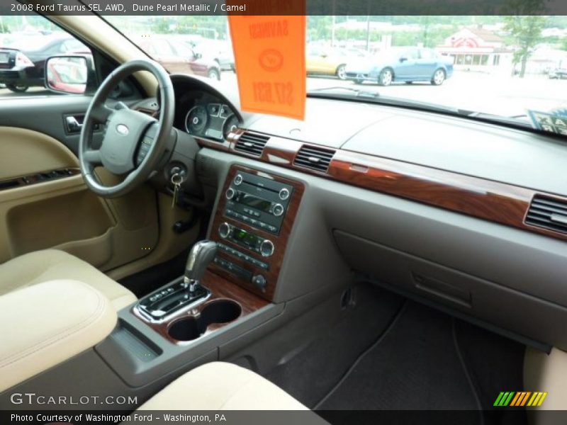 Dune Pearl Metallic / Camel 2008 Ford Taurus SEL AWD
