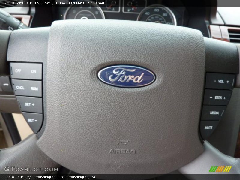 Dune Pearl Metallic / Camel 2008 Ford Taurus SEL AWD