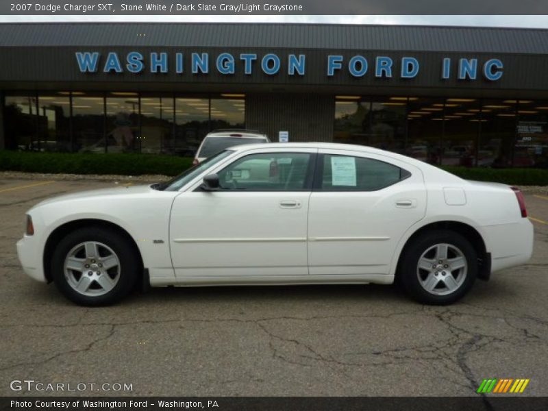 Stone White / Dark Slate Gray/Light Graystone 2007 Dodge Charger SXT