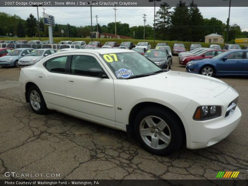 Stone White / Dark Slate Gray/Light Graystone 2007 Dodge Charger SXT