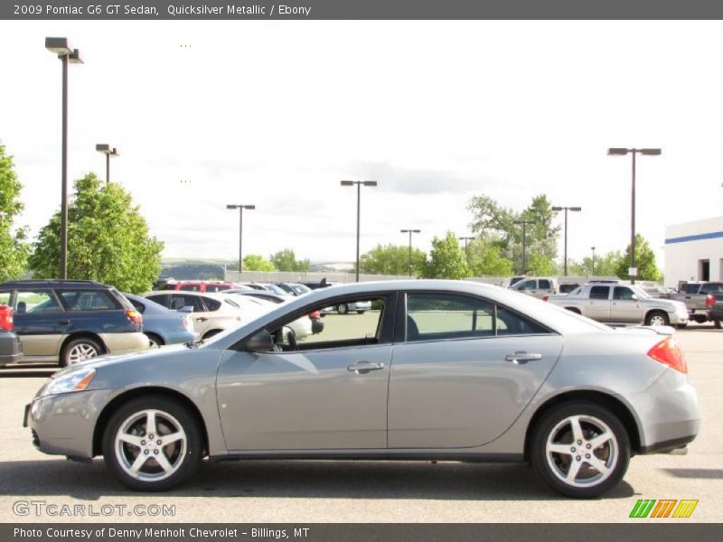Quicksilver Metallic / Ebony 2009 Pontiac G6 GT Sedan