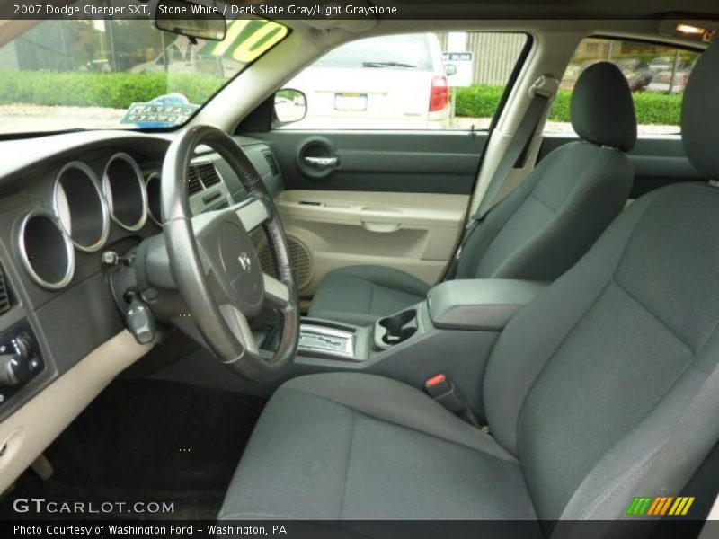 Stone White / Dark Slate Gray/Light Graystone 2007 Dodge Charger SXT