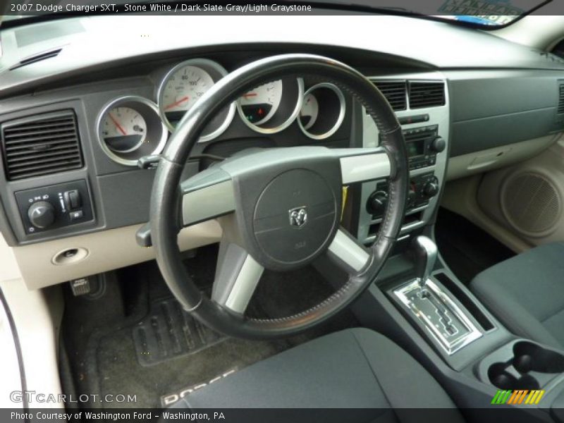 Stone White / Dark Slate Gray/Light Graystone 2007 Dodge Charger SXT
