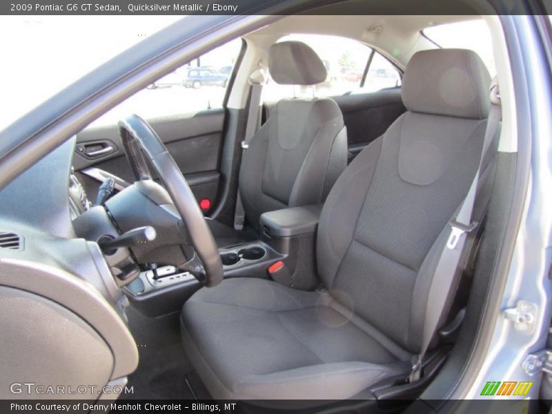 Quicksilver Metallic / Ebony 2009 Pontiac G6 GT Sedan