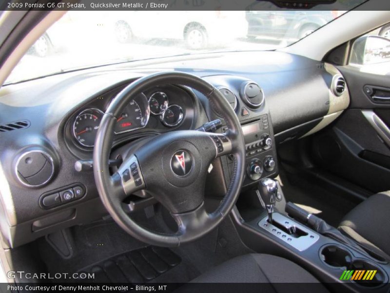 Quicksilver Metallic / Ebony 2009 Pontiac G6 GT Sedan