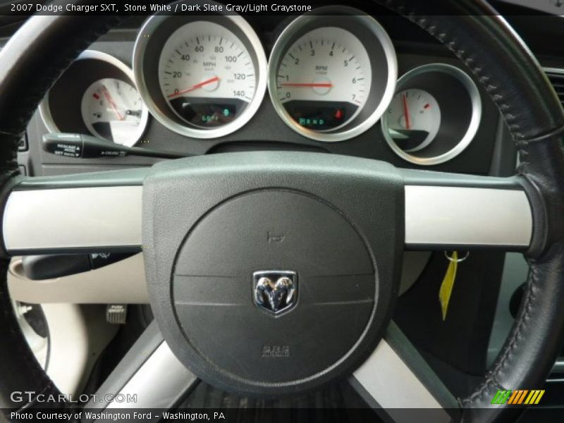 Stone White / Dark Slate Gray/Light Graystone 2007 Dodge Charger SXT