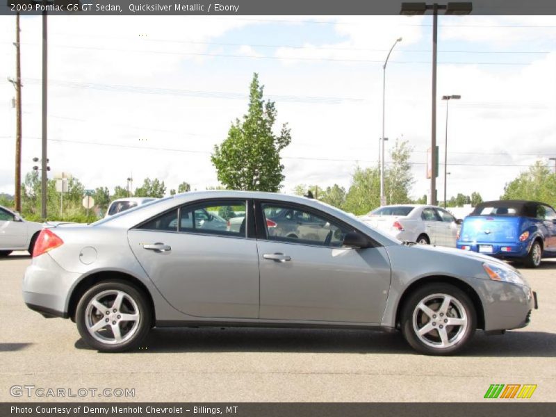 Quicksilver Metallic / Ebony 2009 Pontiac G6 GT Sedan