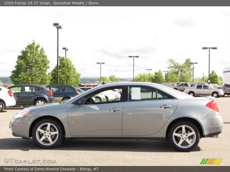 Quicksilver Metallic / Ebony 2009 Pontiac G6 GT Sedan