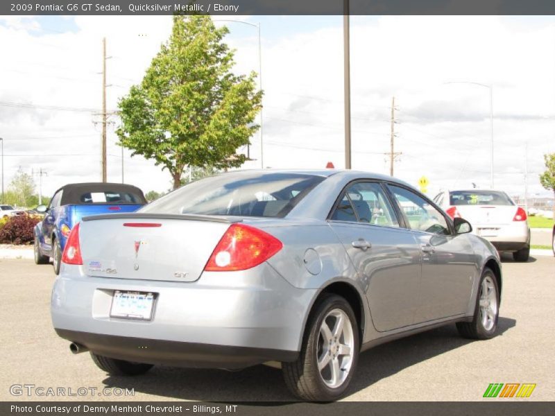 Quicksilver Metallic / Ebony 2009 Pontiac G6 GT Sedan