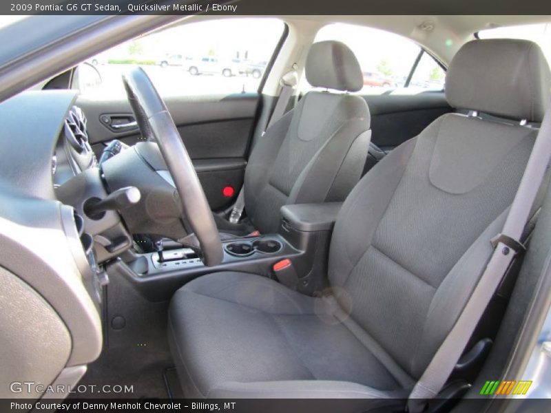 Quicksilver Metallic / Ebony 2009 Pontiac G6 GT Sedan