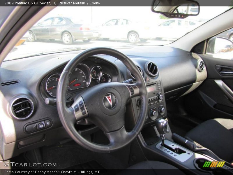 Quicksilver Metallic / Ebony 2009 Pontiac G6 GT Sedan