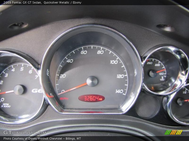 Quicksilver Metallic / Ebony 2009 Pontiac G6 GT Sedan