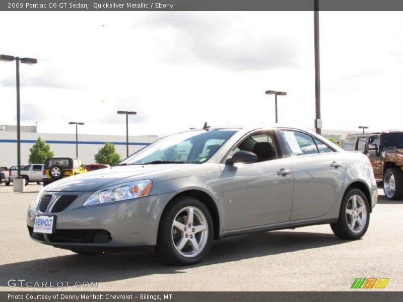 Quicksilver Metallic / Ebony 2009 Pontiac G6 GT Sedan