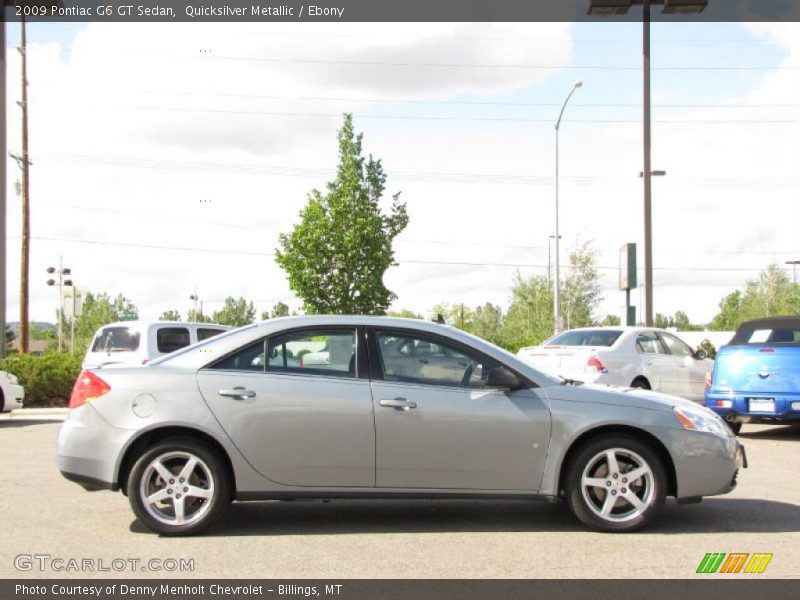 Quicksilver Metallic / Ebony 2009 Pontiac G6 GT Sedan