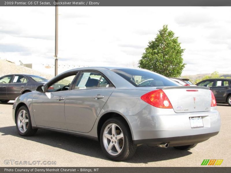 Quicksilver Metallic / Ebony 2009 Pontiac G6 GT Sedan