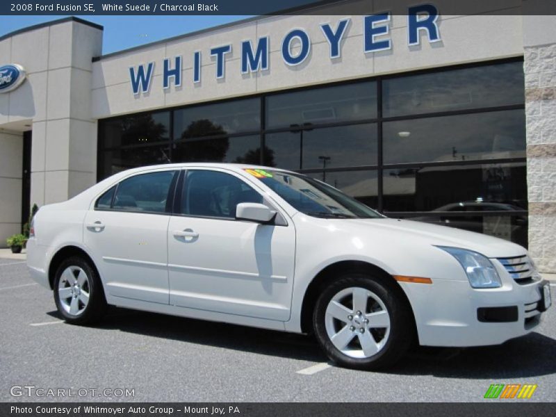 White Suede / Charcoal Black 2008 Ford Fusion SE