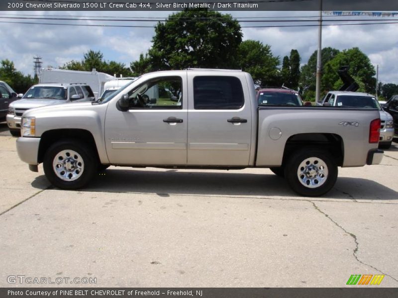 Silver Birch Metallic / Dark Titanium 2009 Chevrolet Silverado 1500 LT Crew Cab 4x4