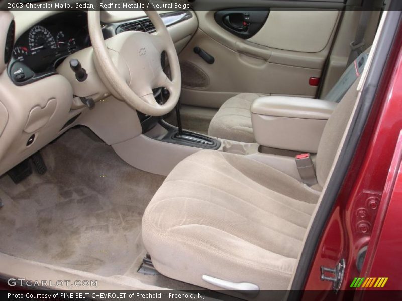 Redfire Metallic / Neutral Beige 2003 Chevrolet Malibu Sedan