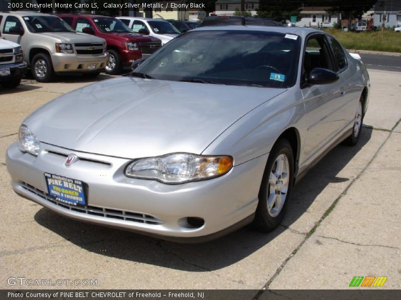 Galaxy Silver Metallic / Ebony Black 2003 Chevrolet Monte Carlo LS