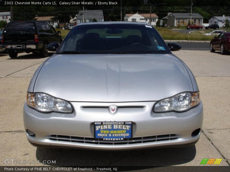 Galaxy Silver Metallic / Ebony Black 2003 Chevrolet Monte Carlo LS