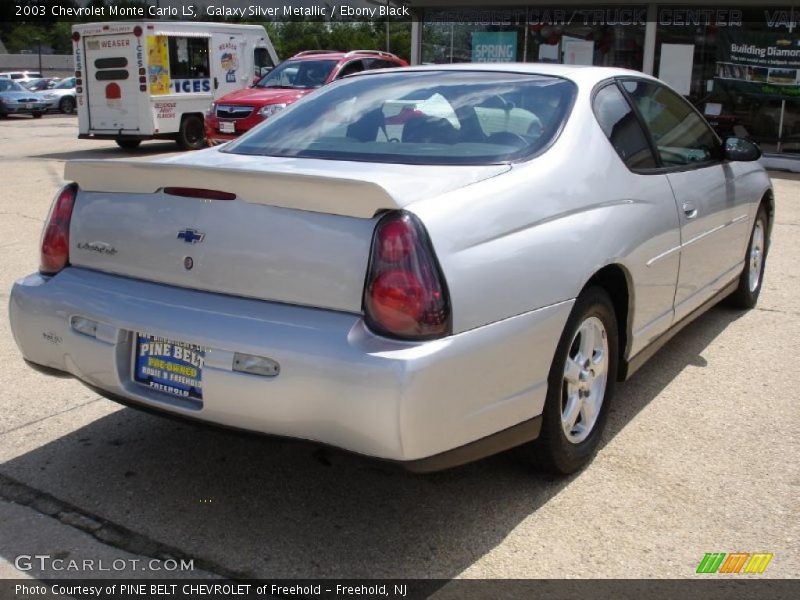Galaxy Silver Metallic / Ebony Black 2003 Chevrolet Monte Carlo LS