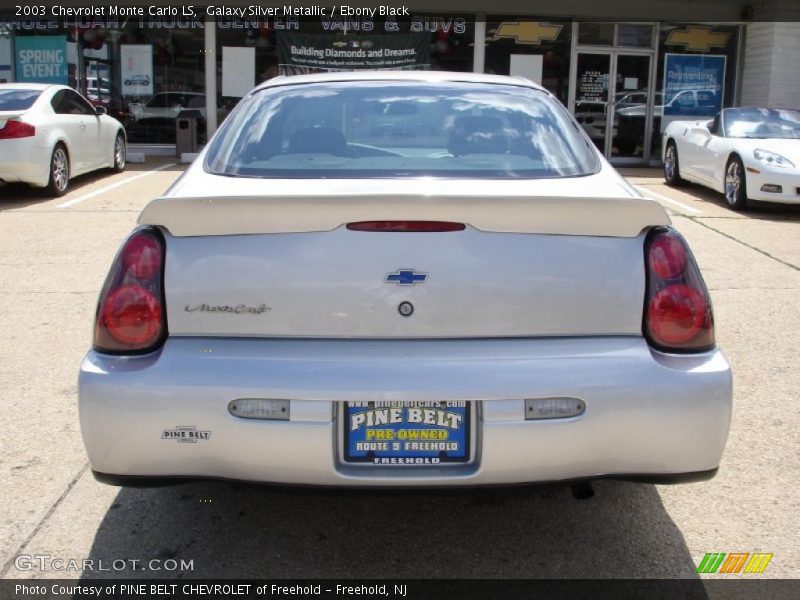 Galaxy Silver Metallic / Ebony Black 2003 Chevrolet Monte Carlo LS