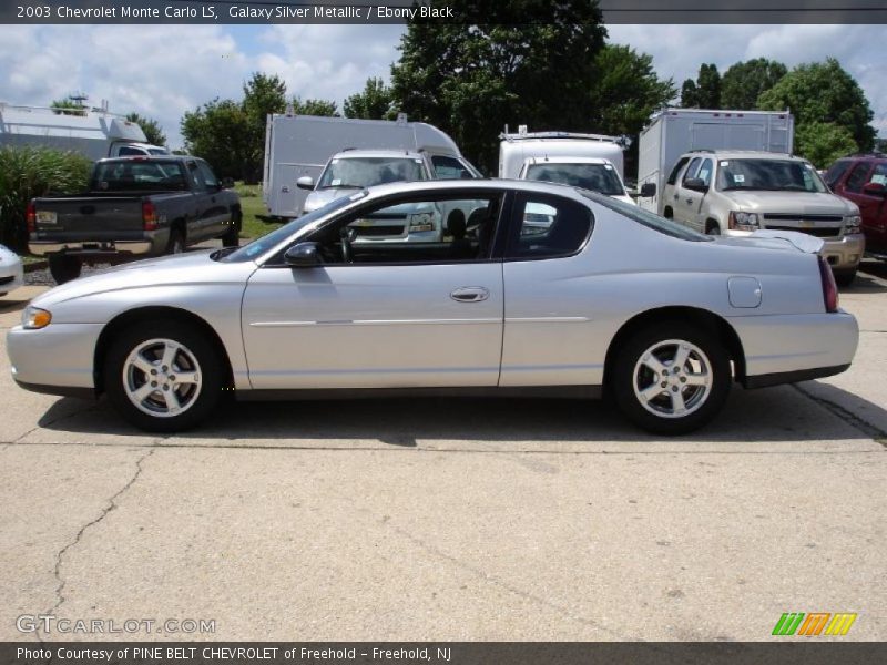 Galaxy Silver Metallic / Ebony Black 2003 Chevrolet Monte Carlo LS