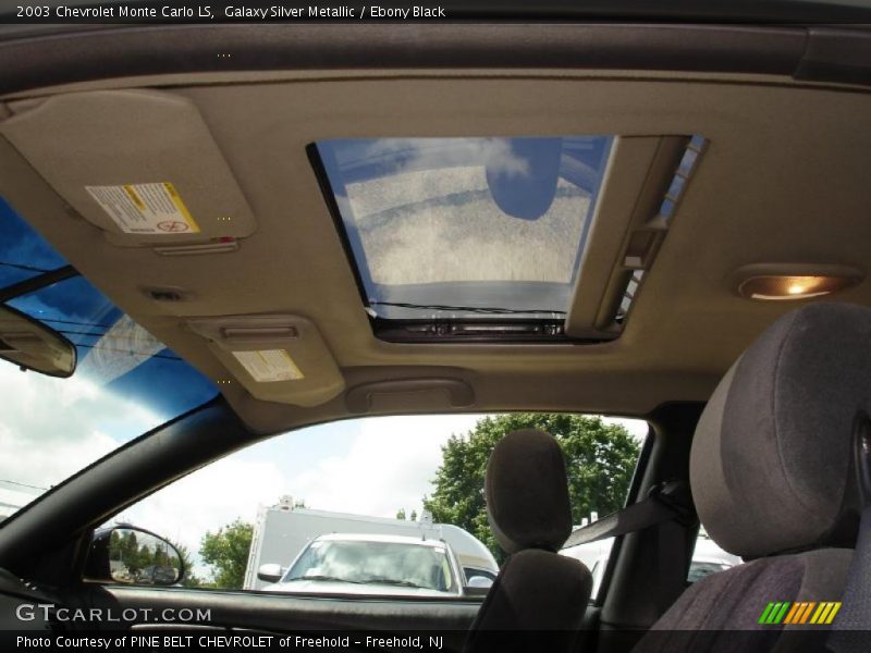 Galaxy Silver Metallic / Ebony Black 2003 Chevrolet Monte Carlo LS