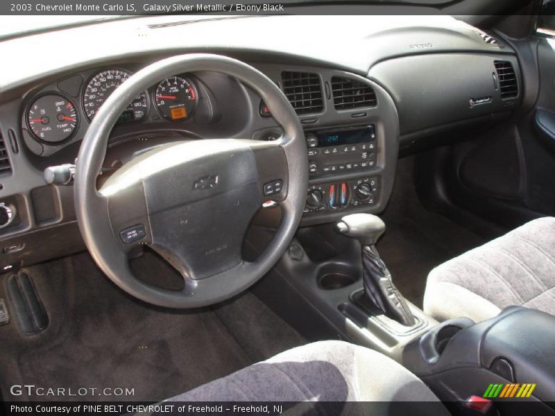 Galaxy Silver Metallic / Ebony Black 2003 Chevrolet Monte Carlo LS