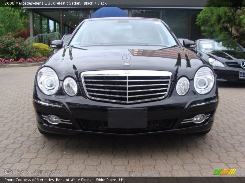 Black / Black 2008 Mercedes-Benz E 350 4Matic Sedan