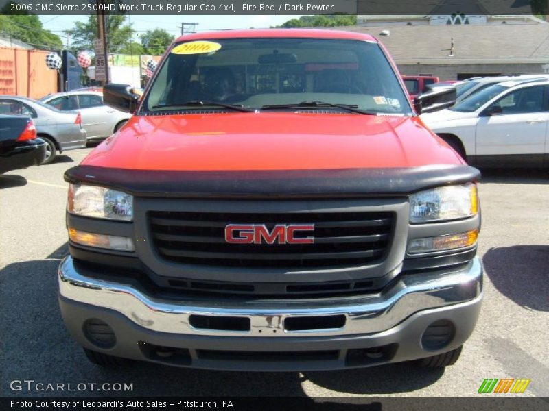 Fire Red / Dark Pewter 2006 GMC Sierra 2500HD Work Truck Regular Cab 4x4