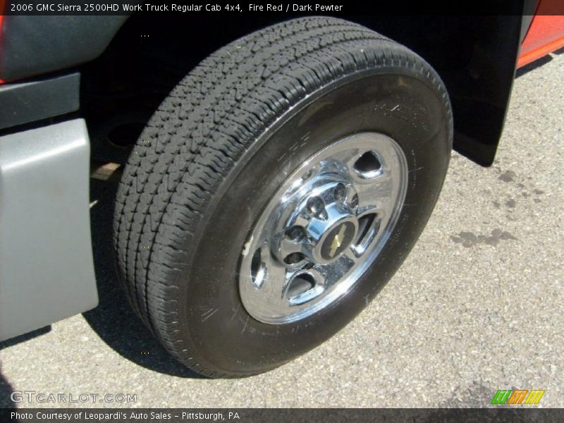 Fire Red / Dark Pewter 2006 GMC Sierra 2500HD Work Truck Regular Cab 4x4