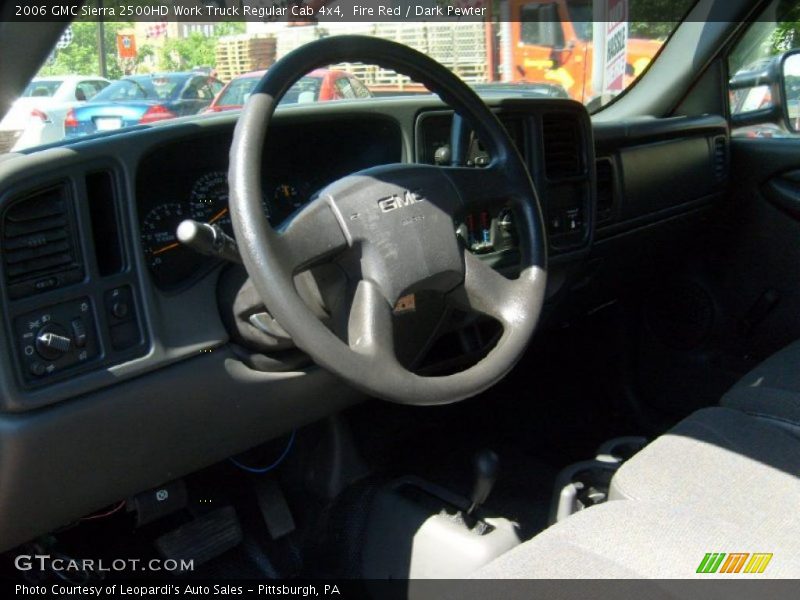 Fire Red / Dark Pewter 2006 GMC Sierra 2500HD Work Truck Regular Cab 4x4