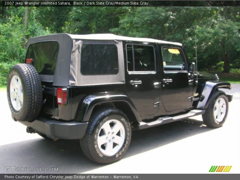 Black / Dark Slate Gray/Medium Slate Gray 2007 Jeep Wrangler Unlimited Sahara