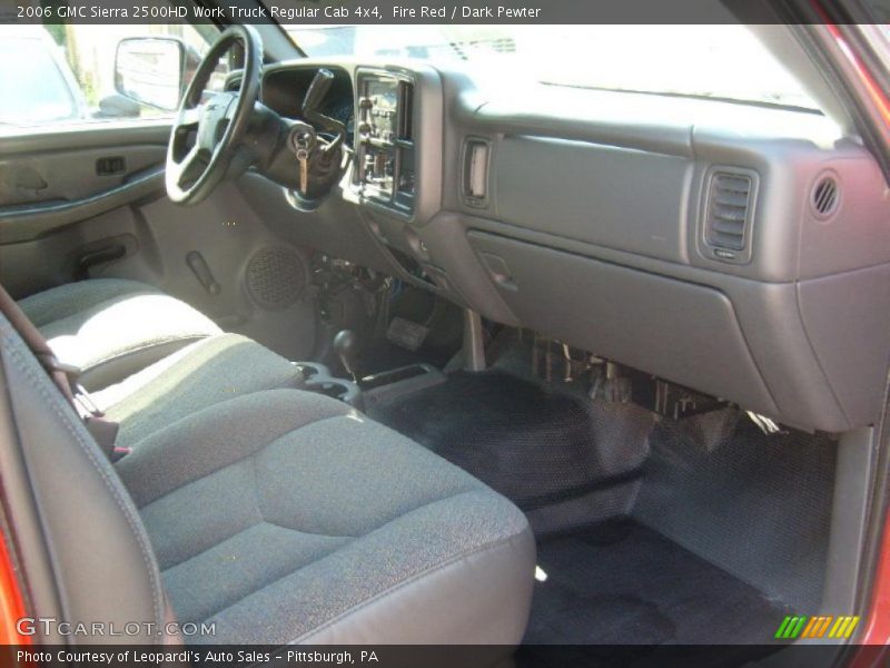 Fire Red / Dark Pewter 2006 GMC Sierra 2500HD Work Truck Regular Cab 4x4