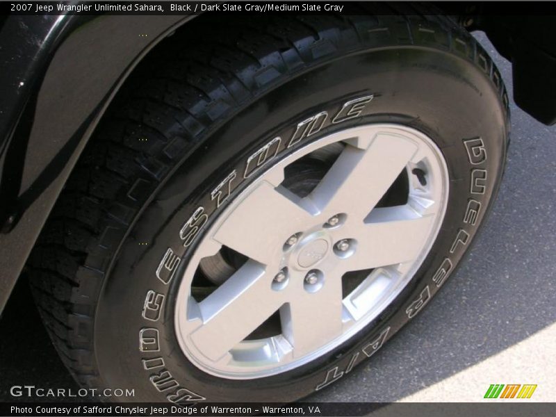 Black / Dark Slate Gray/Medium Slate Gray 2007 Jeep Wrangler Unlimited Sahara