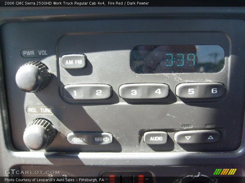 Fire Red / Dark Pewter 2006 GMC Sierra 2500HD Work Truck Regular Cab 4x4