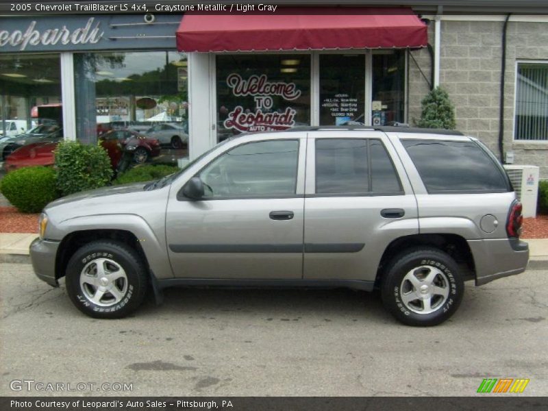 Graystone Metallic / Light Gray 2005 Chevrolet TrailBlazer LS 4x4