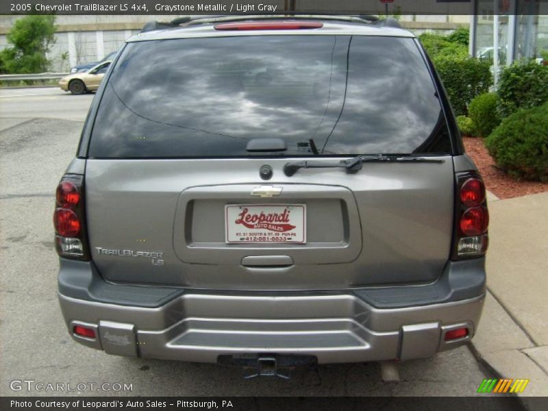 Graystone Metallic / Light Gray 2005 Chevrolet TrailBlazer LS 4x4
