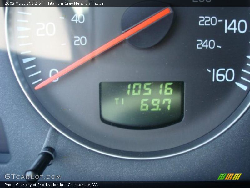 Titanium Grey Metallic / Taupe 2009 Volvo S60 2.5T