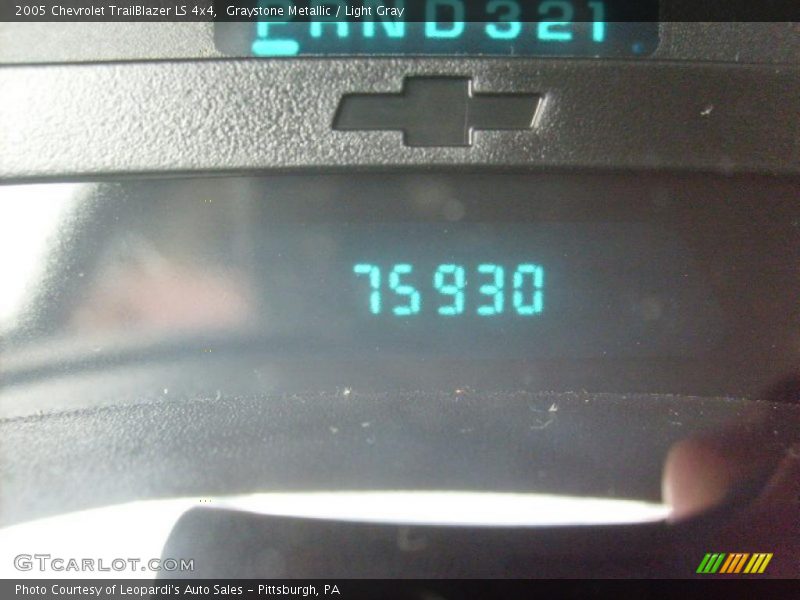 Graystone Metallic / Light Gray 2005 Chevrolet TrailBlazer LS 4x4